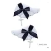 Hair Clips 2Pcs Non Slip Clamps Cartoon Wing Shape Hairclip Barrettes Bowknot Hairpin Jewelry Gift