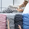 Boule de laine mérinos Super épaisse de 1000g, fil épais alternatif, bras volumineux, couverture à tricoter, fil rotatif à tricoter à la main, 310v