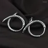 Hoop örhängen vintage orm öron rostfritt stål silver pläterad elegant sexig gotisk stil wrap halloween dekoration kvinnors smycken åtkomst