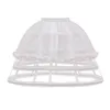 Women Lolita Hollow Out Birdcage Petticoat 4 Hoops plisowane marszczenia