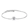 Designer Classique Versatile Sparkling Gem s925 Bracelet En Argent De Mode Personnalisé Femmes Boîte Chaîne Bracelet De Luxe Haute Qualité Zircon Bijoux Cadeau