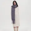 Sciarpe 2023Inverno Commercio Estero Imitazione Cashmere Sciarpa di Stile delle Donne Caldo Spessa Morbida Glutinoso Graduale Nappa Plaid Scialle