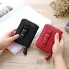 Wallets Women Short Bow Decoration Zipper Female Cute Coin Purses Ladies Solid Color Mini Card Holder Clutch Bag