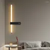 Lampada da parete Interruttore a LED Comodino Linea a forma di tubo Semplice Camera da letto Scala Corridoio Lampade lunghe Luce