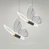 Hanger lampen vlinder bed bed kroonluchter slaapkamer lichten restaurant bar led klein