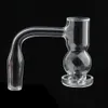 Mezza saldatura Flat Top Terp Slurper Quartz Banger Fumo senza cuciture con secchio a sfera Bordo smussato e grande flusso d'aria per vetro Acqua Bong Dab Oil