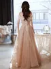 Gracial Celebrity Dress Champagne Off Shoulder Applique Sequined Boat Neck Sleeveless Lace Up Formal Prom Gown Plus Size 2023