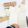 1pcs Kraft Paper Cover Day Month Week Plan Calendar Notepad Horizontal Line Blank Grid Bookkeeping Money Book