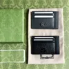 Mężczyźni Posiadacz karty Projektantka Kobiety Posiadacze karty kredytowej 10a Mini portfel Oryginalny skórzana torebka monety podwójne portfele z karty literowe z pudełkiem