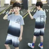 Clothing Sets Boys Summer Suit 2023 Man Children's Short Sleeve T-shirt Shorts Clothes Boy Kids For 5 6 8 10 12 14 Years