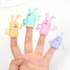 Colourful TPR Plastic Fidget Toys Cute Mini Animal Monster Finger Dolls Children Finger Puppet Toys Parents Storytelling Props 2052