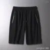 Men's Shorts 8XL Ice Silk Men Loose Large Size Straight Casual Five-point Pants Summer Thin Running Quick-drying 7xl