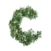 Decorative Flowers Artificial Leaf Plants Festival Party Wedding Home Dining Office Farmhouse Garden Yard Backyard Hanging Vine Type 1