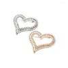 Brooches 2023 Cute Girl Simple Pins Heart Rhinestone Imitation Pearl Cartoon Corsage For Woman Fashion Jewelry Accessories