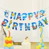 Birthday Banner Ocean Party Shark Theme Happy Birthday Pull Flag Undersea Party Decoration Supplies Letter Pull Flag 122258