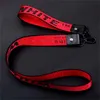 Sleutelhanger Industrieel Lanyard Lange sleutelhanger Gele nylon riem Halter Mode Bagagehanger Unisex Merkontwerper Gesneden legeringsgesp TNH1