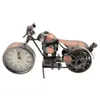 Väggklockor Motorcykelklocka vardagsrumsdekor Järn Prorning Vintage Elegant Desktop Prop Ornament Tablett Home Metal Country Chic