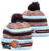 Erkekler örme kelepçeli pom cleveland beanies chi bobble şapkalar spor örgü şapka çizgili yan çizgili yün sıcak beyzbol beanies cap için kadınlar a4