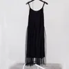 Casual klänningar Ankomst sommarkvinnor Spaghetti Rem Sexig elegant nyhet O-Neck Fashion Modal Long Dress SU0033