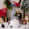 Novas decorações de natal high-end com luzes anão malha chapéu figura luminosa decoração