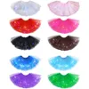 Stage Wear Kids Girls Shiny Sequins Ballet Dance Tutu Skirt LED Light Up Colorful Tulle Short Dress Princess Wedding Party Costume