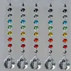 Pendenti 20mm 30mm da 40 mm Crystal Prism Ball Chakra Colori Rondelle perle Design Rainbow Suncatcher Chrismas Decorazione