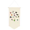 Figurines décoratives Objets Nordique Blanc Coton Broche Broche Porte-Badge Suspendu Mur Affichage Bannière Drapeau Enfants Chambre DécorationDécoratif