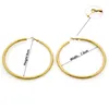 Hoop Earrings & Huggie Classic Big Earring For Women Fashion Statement Jewelry Golden Silver Color 80 75mm Punk FE219Hoop