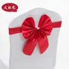 Party Decoration El Wedding Ceremony Elastic Chair Back Flower Cover Butterfly Gift Band Ribbon Washable