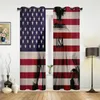 Kurtyna amerykańska flaga piłkarskiego zasłony do sypialni Drapes Drapes Kitchen Children's Window Nowoczesne wystrój domu
