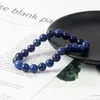 Strand Kirykle Lapis Lazuli Beads Pulseira Para Mulheres Energia Pedra Natural Lazurite Tibetano Budismo Pulseiras Homens Reduzem Fadiga Jóias