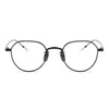 Lyxdesigner Summer Solglasögon Pure Titanium handgjorda 80803 Oregelbunden glasögonramkonst kan utrustas med kortsiktiga anti-blå ljusglasögon