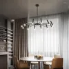 Ljuskronor vardagsrum dekoration ljus modern led tak stor hängande ljuskrona stil nordisk minimalistisk design multi huvudhänge