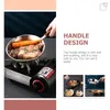 Pans Frying Pan Oil Heating Pot Small Eggs Breakfast Plate Portable Stainless Steel Skillet Pots