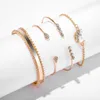 Gold Color Moon Crystal Bracelets for Women Boho Cuff Bracelet Bangle Jewelry Party Gifts