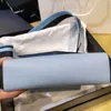 10a Top-nivå replikationsdesigner axelväska lyxhandväska äkta läderflikväska 21 cm monokrom tygväska crossbody väska med låda gratis frakt