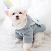 Cão vestuário inverno dos desenhos animados gato roupas casaco com saco de baleia roupas para animais de estimação pequenos cães moda bonito outono chihuahua acessórios