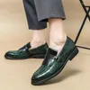 Dress Shoes Casual Leather Men's Genuine Soft Bottom Loafers Autumn British One Pedal Peas Large