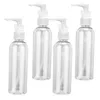 Lagringsflaskor 4st Dispenser Clear Pump Refillerbar tom för schampo Lotions Handdispensers Kök Bath 100 ml Kosmetika