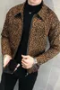 Jackets masculinos 2023 Autumn Men Jacket Leopard e casaco designer de moda masculino Zíper de couro piloto Clube