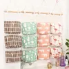 Storage Bags 9 Color Wall Sundry Fabric Cotton 3 Pocket Hanging Holder Bag Rack Makeup Cosmetic Organizer Basket Box AU1048