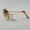 2023. Модельер -дизайнер новые солнцезащитные очки Stones Fashion Men Menless Rimless Rave Festival Shades Lunette Soleil