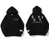 Hoodies dos homens de inverno moletom com capuz designer galerias depts gary pintado graffiti usado letras impressas soltas moda casual homens e mulheres hoodies a11