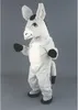 Costumes de mascotte d'âne de haute qualité Halloween robe de soirée fantaisie personnage de dessin animé carnaval noël pâques publicité fête d'anniversaire