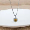 Chains JADE ANGEL Elegant Women's Pendant Necklace Inlaid Zircon Crystal Fashion Jewelry For Ladies Wedding Party Accessory - Yellow