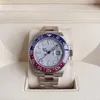 SX Designer relógios GMT relógio automático m126719blro40MM safira cola anel 316L pulseira de aço inoxidável relógio com caixa luminosa à prova d'água relógios de pulso