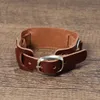 Tennis Armbänder Mode Doppelschichten Echtes Leder Für Frauen Männer Braun Schwarz Verstellbare Gürtel Armreifen Schmuck ArmbänderTennis