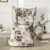 Stoelbedekkingen Bloemenvleugel Slipcover Stretch Spandex King Achter achterstoel Niet -slip Relax Spa Slipcovers met stoelkussen