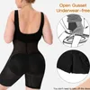 Shapers pour femmes Robe midi sans manches pour femmes double couche de serrage du ventre et des fesses soulevant le corps façonnant la jupe de body