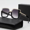 Luxury Fashion Classic Solglasögon för män Blomslins solglasögon med brevdesigner Brand Sun Glasses Women Mens unisex Travel Solglas Black Grey Beach0151